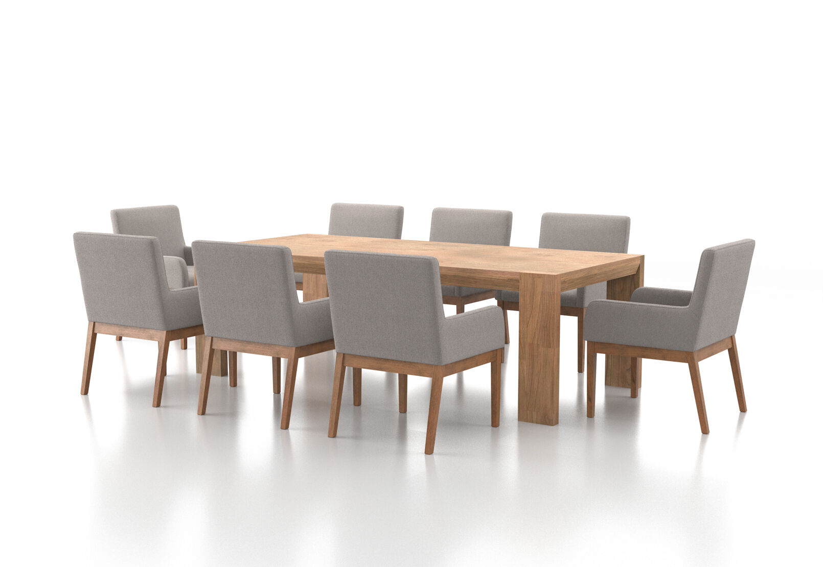 SORVINO - 9 Piece Dining Suite with Lazarus Dining Chairs SORVINO