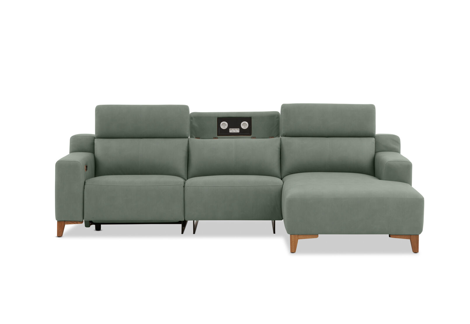 GAGE FABRIC - 3 Seater Sofa with Electric Recliner & RHF Chaise GAGE FABRIC