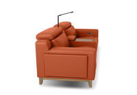 GAGE LEATHER - 2S with Inbuilt Electric Recliners and Console GAGE LEATHER
