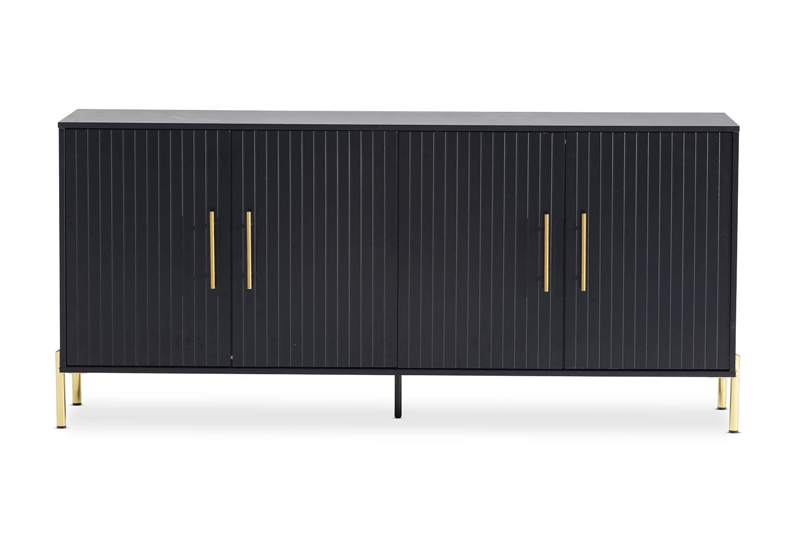 DELGADO - Black 4 Door Buffet DELGADO