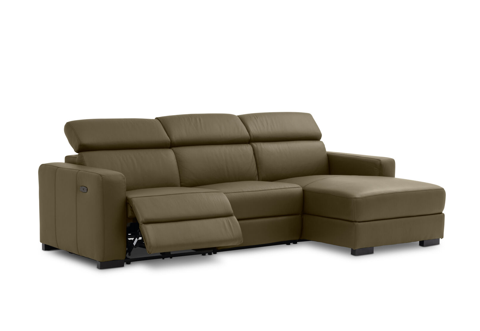 DAMIAN LEATHER - 3 Seater Sofa with RHF Chaise DAMIAN LEATHER