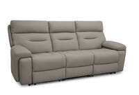 HOLLYWOOD LEATHER - Media 3 Seater with Electric Recliners HOLLYWOOD LEATHER