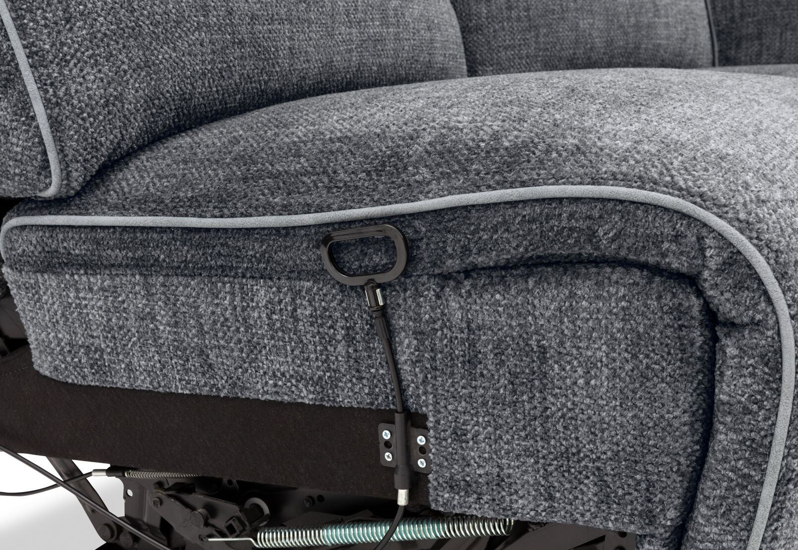SEYMOUR FABRIC - 5 Seater Corner Lounge with LHF Console SEYMOUR FABRIC