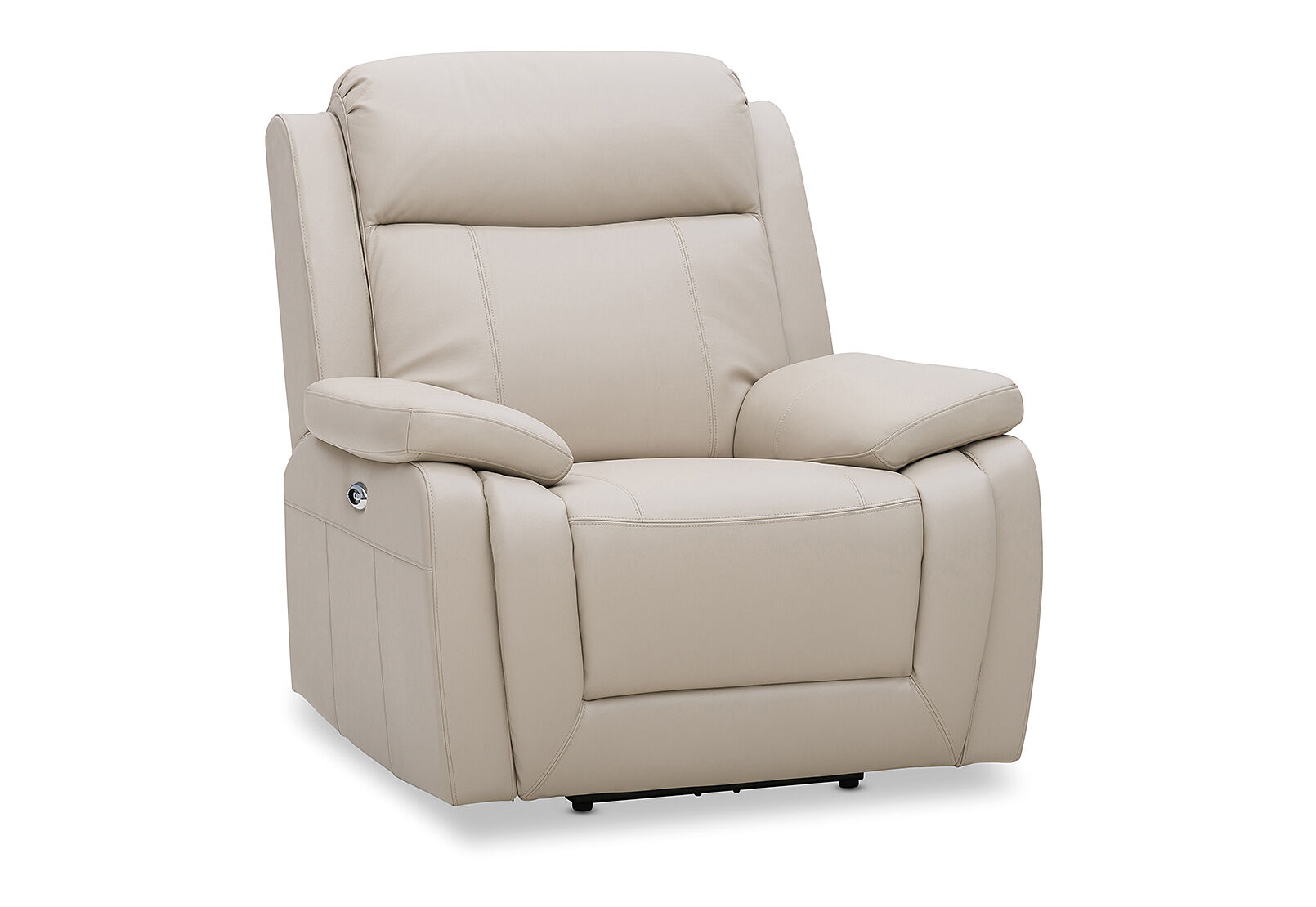 BEIGE SAN MARCO Leather Electric Recliner