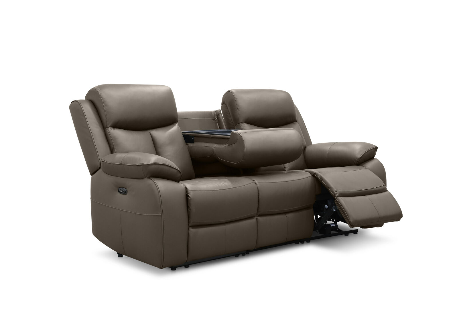 DACIA LEATHER - 3 Seater Sofa with 2 inbuilt Electric Recliners DACIA LEATHER