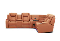SENTINAL MK2 LEATHER - 4 Piece Corner with LHF Console SENTINAL MK2 LEATHER