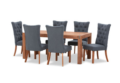 SILVERWOOD - 7 Piece Dining Suite with Nottingham Dining Chairs
