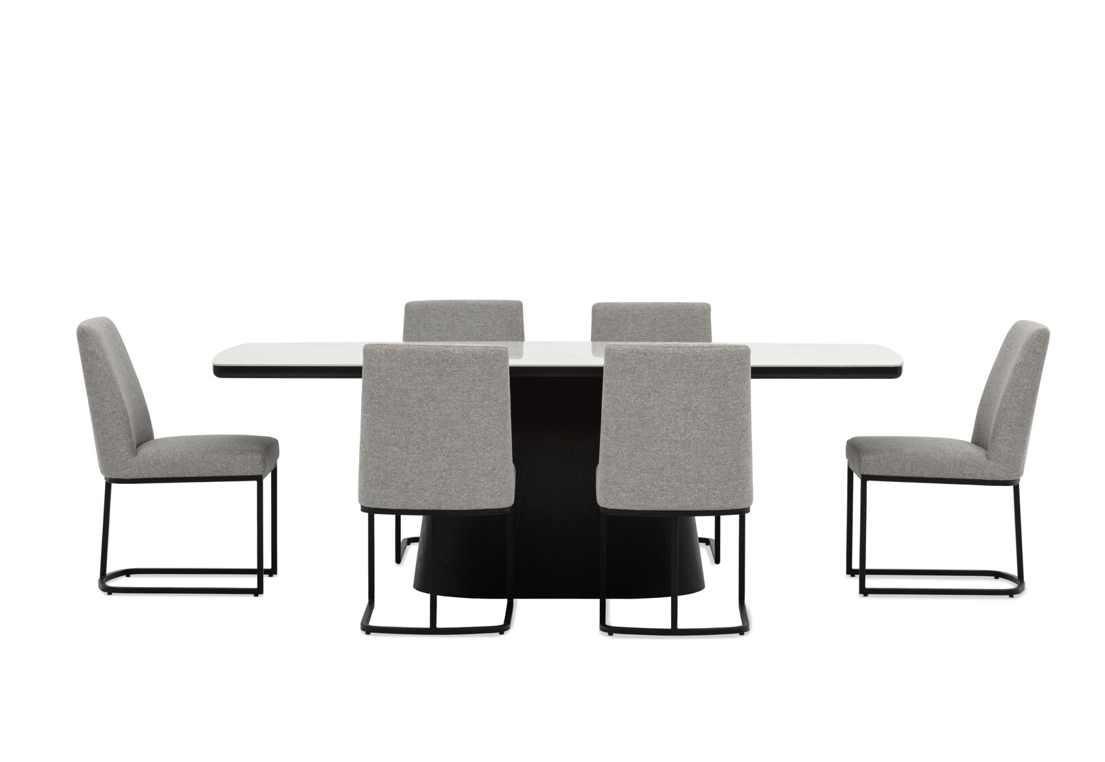 DORVAL - 7 Piece Dining Suite with Nevis Chairs DORVAL