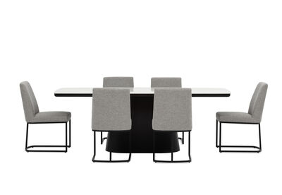 DORVAL - 7 Piece Dining Suite with Nevis Chairs