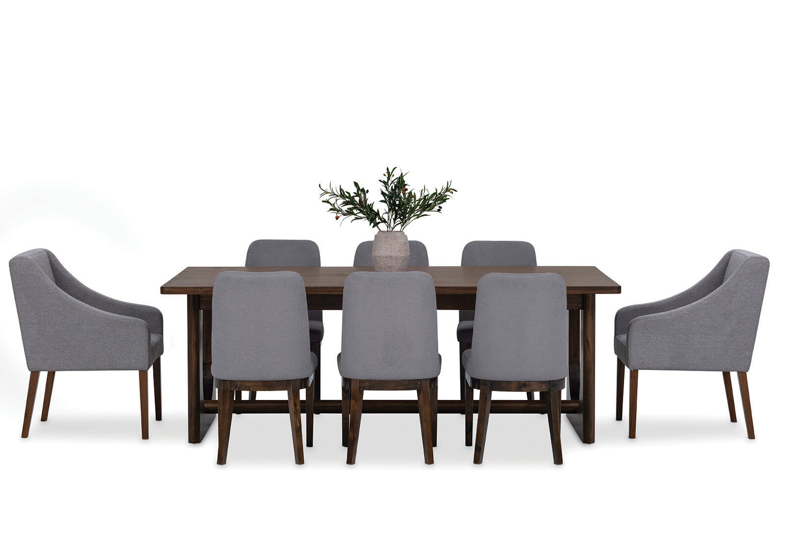 NICCOLO - 9 Piece Extension Dining Suite with 2 Volante and 6 Santino Dining Chairs NICCOLO