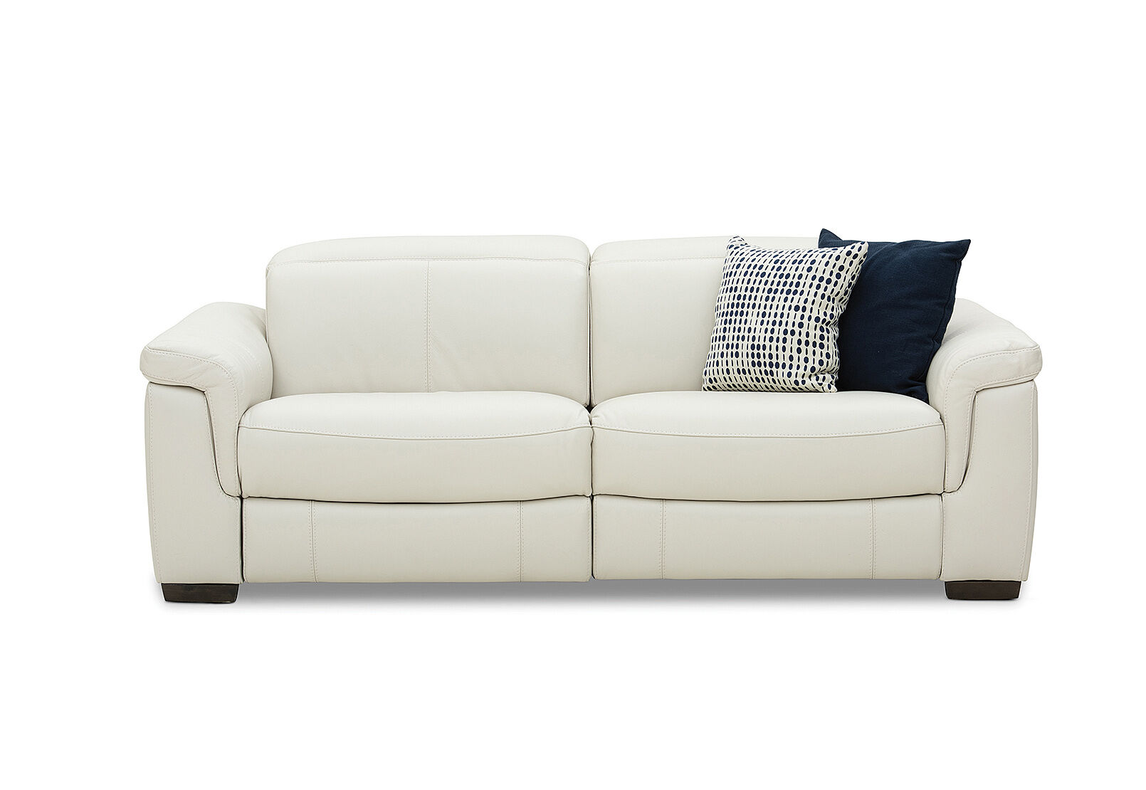 LUCIANO - Leather 2.5 Seater Sofa with 2 Electric Recliners LUCIANO