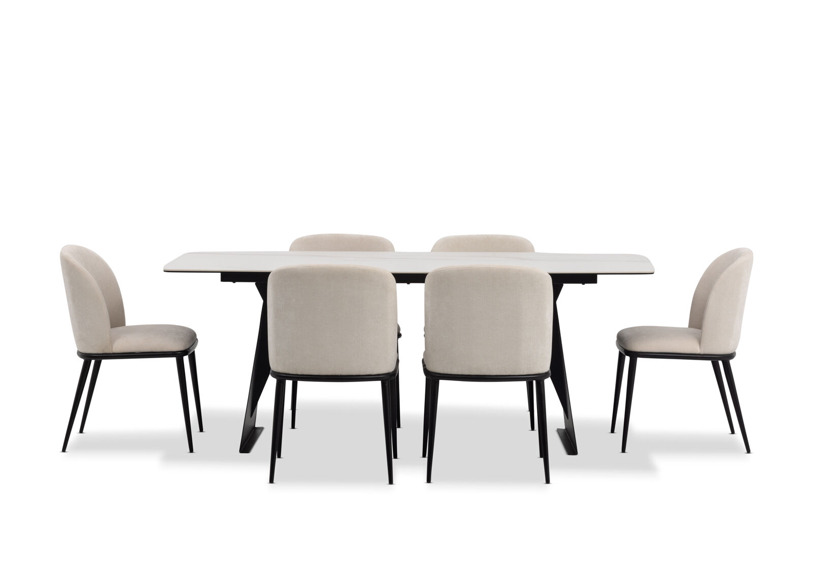 MACKINLEY - 7 Piece Dining Suite with Cedric Dining Chairs MACKINLEY