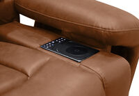 HOLLYWOOD FABRIC - Media 2 Seater with Electric Recliners HOLLYWOOD FABRIC