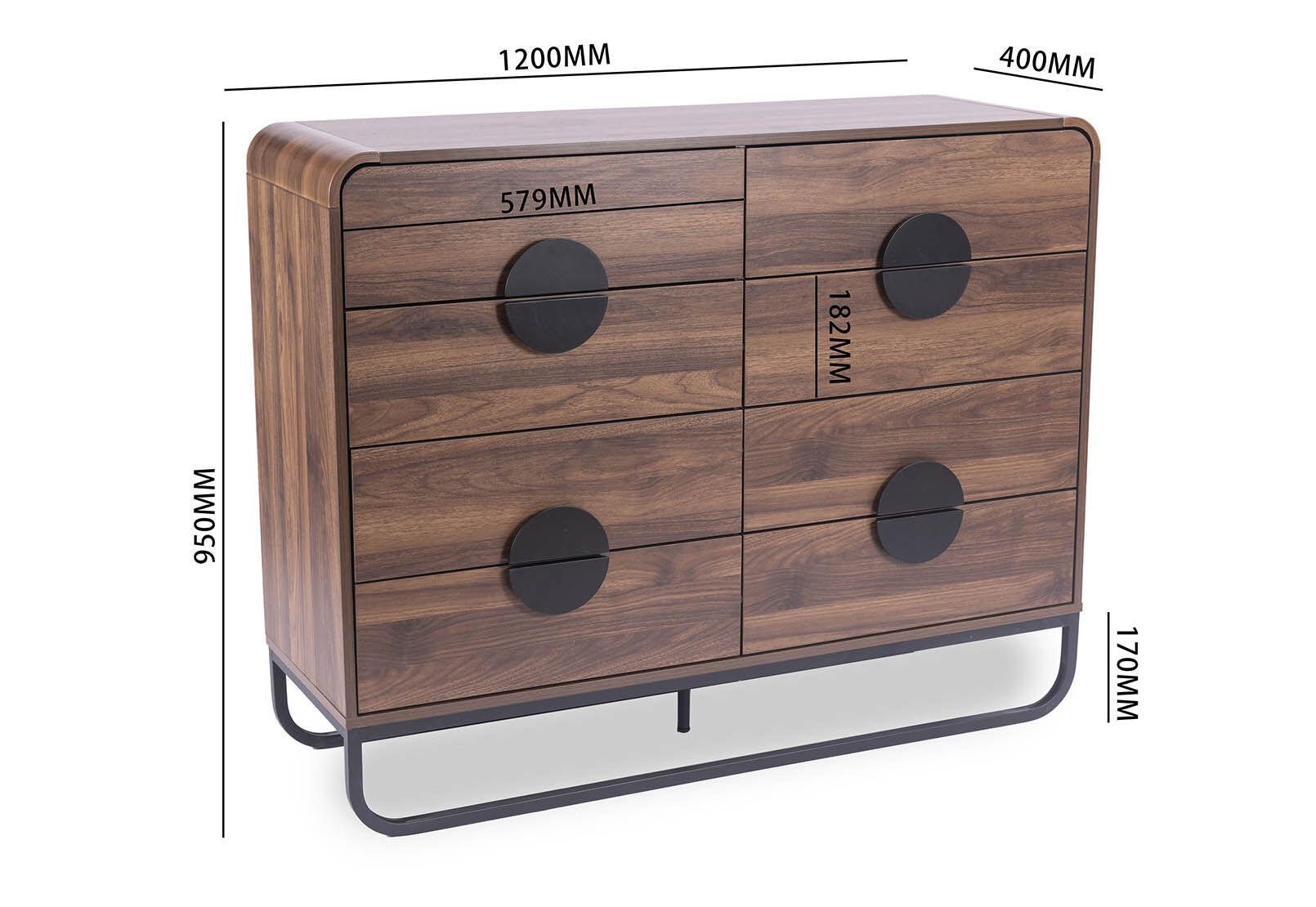 HUGHES - 8 Drawer Dresser HUGHES