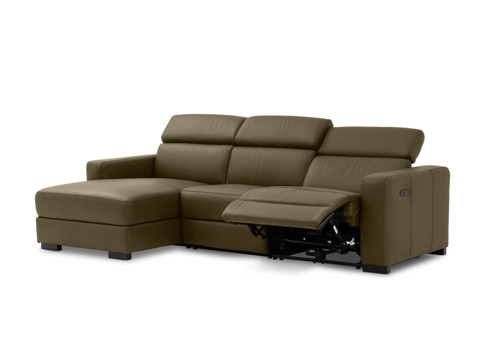 DAMIAN LEATHER - 3 Seater Sofa with LHF Chaise DAMIAN LEATHER