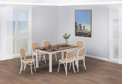 SANTO ANDRE - 7 Piece Dining Suite with Toulouse Dining Chairs.