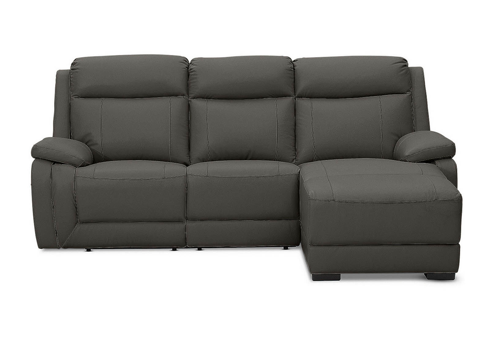 SAN MARCO - Leather 3 Seater Right-Hand Facing Chaise SAN MARCO