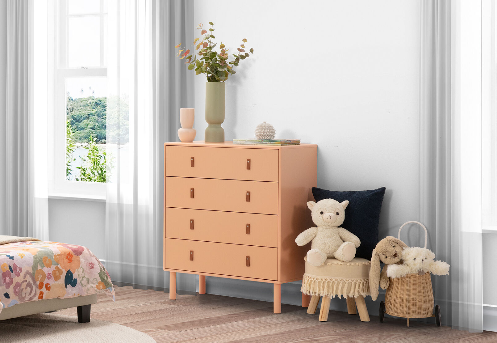 ROSALES - 4 Drawer Tall Chest ROSALES