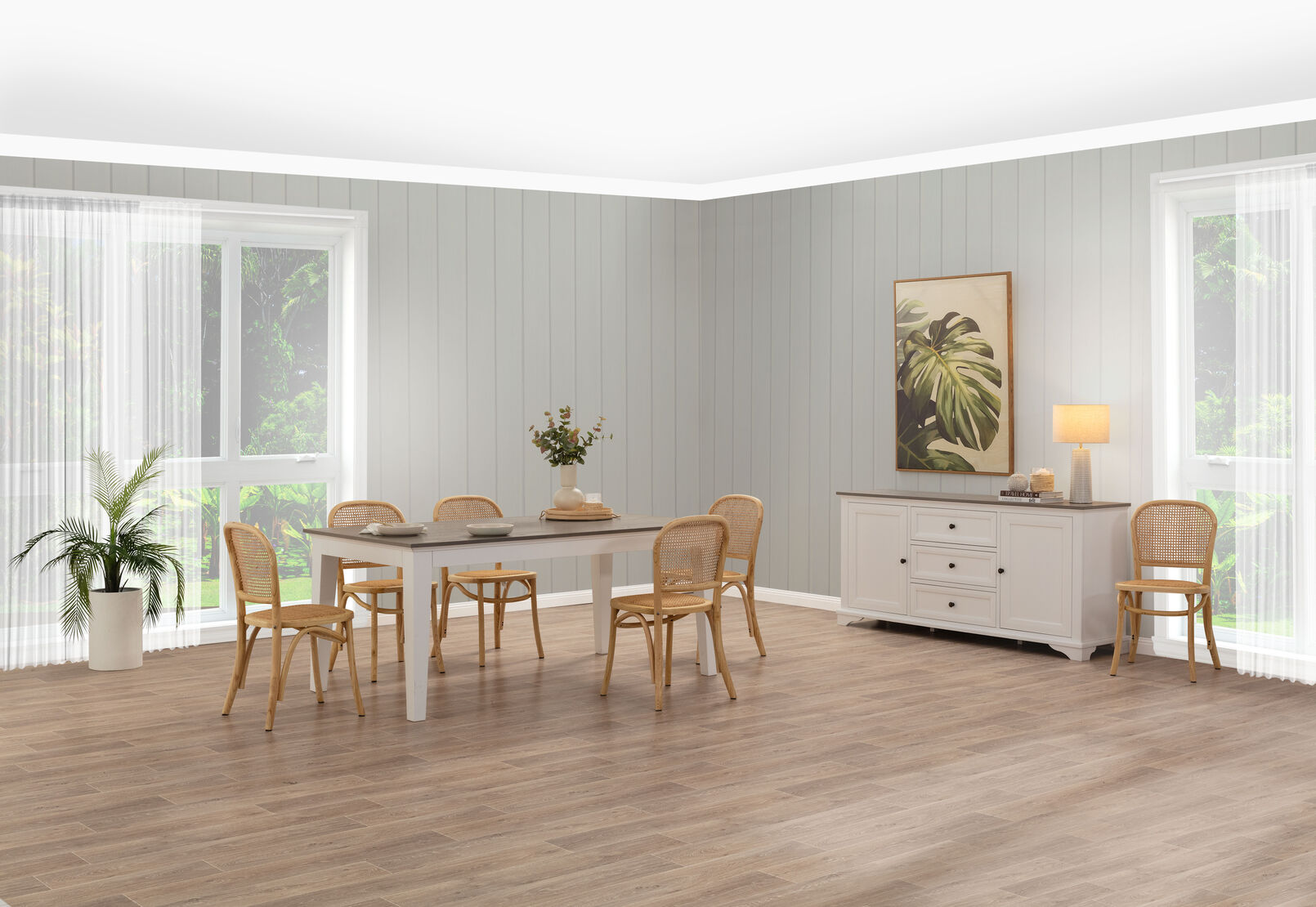 MARSEILLE - 7 Piece Dining Suite with Toulouse Dining Chairs MARSEILLE