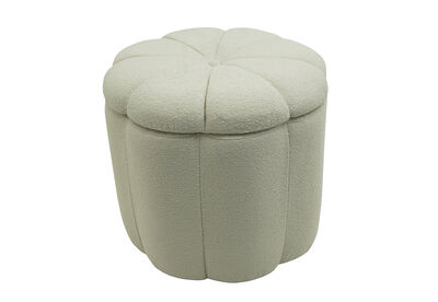 MUELLER - Cream Storage Ottoman