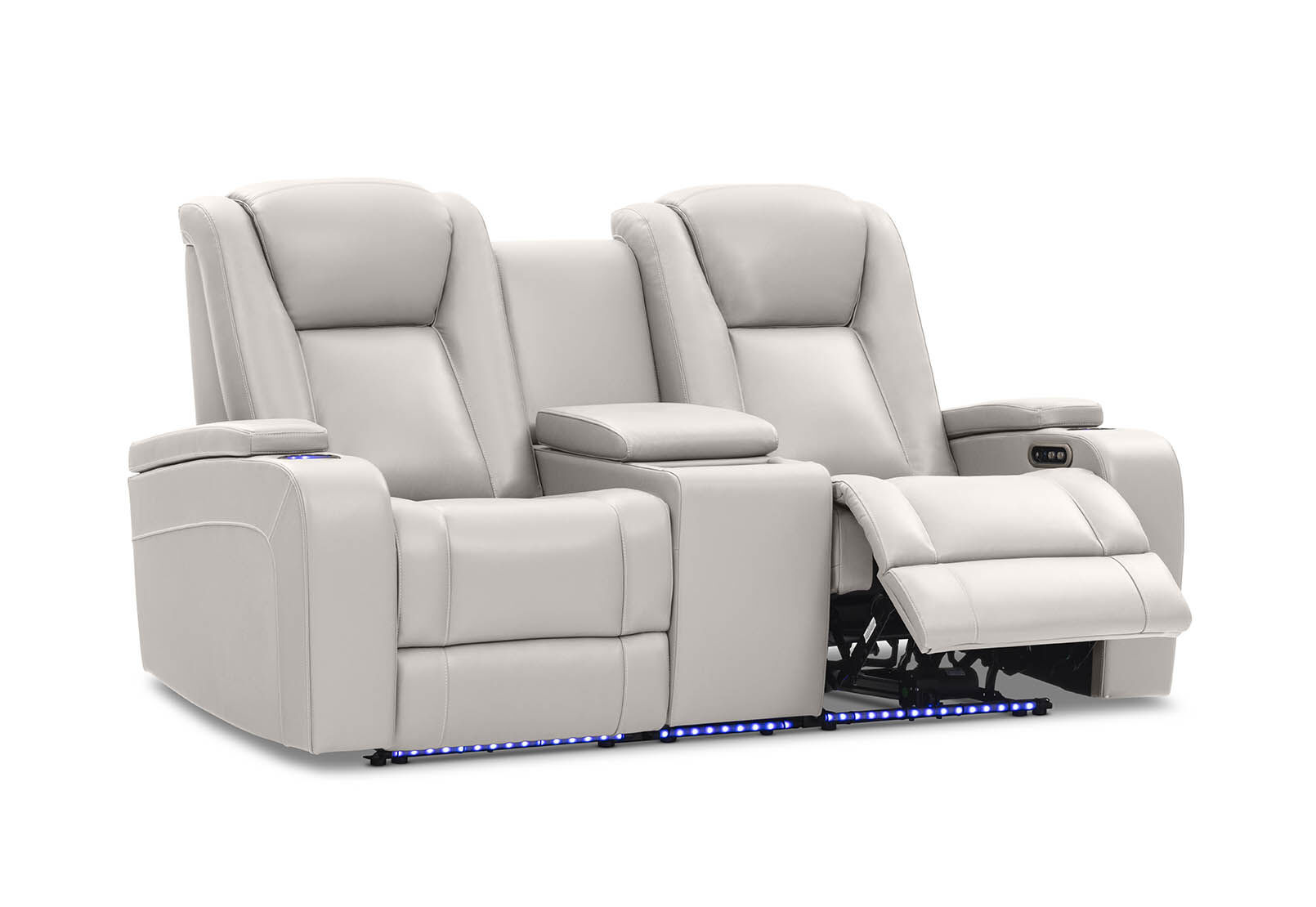 SENTINAL MK2 LEATHER - 2 Seater with 2 Electric Recliners and Console SENTINAL MK2 LEATHER