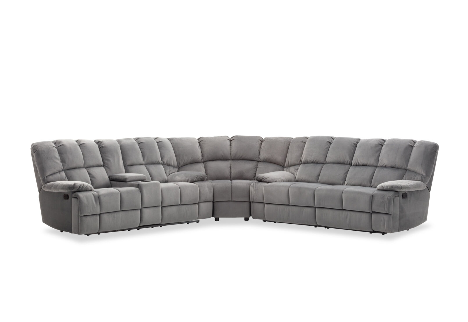 LEBRON FABRIC - Corner with Recliners LEBRON FABRIC