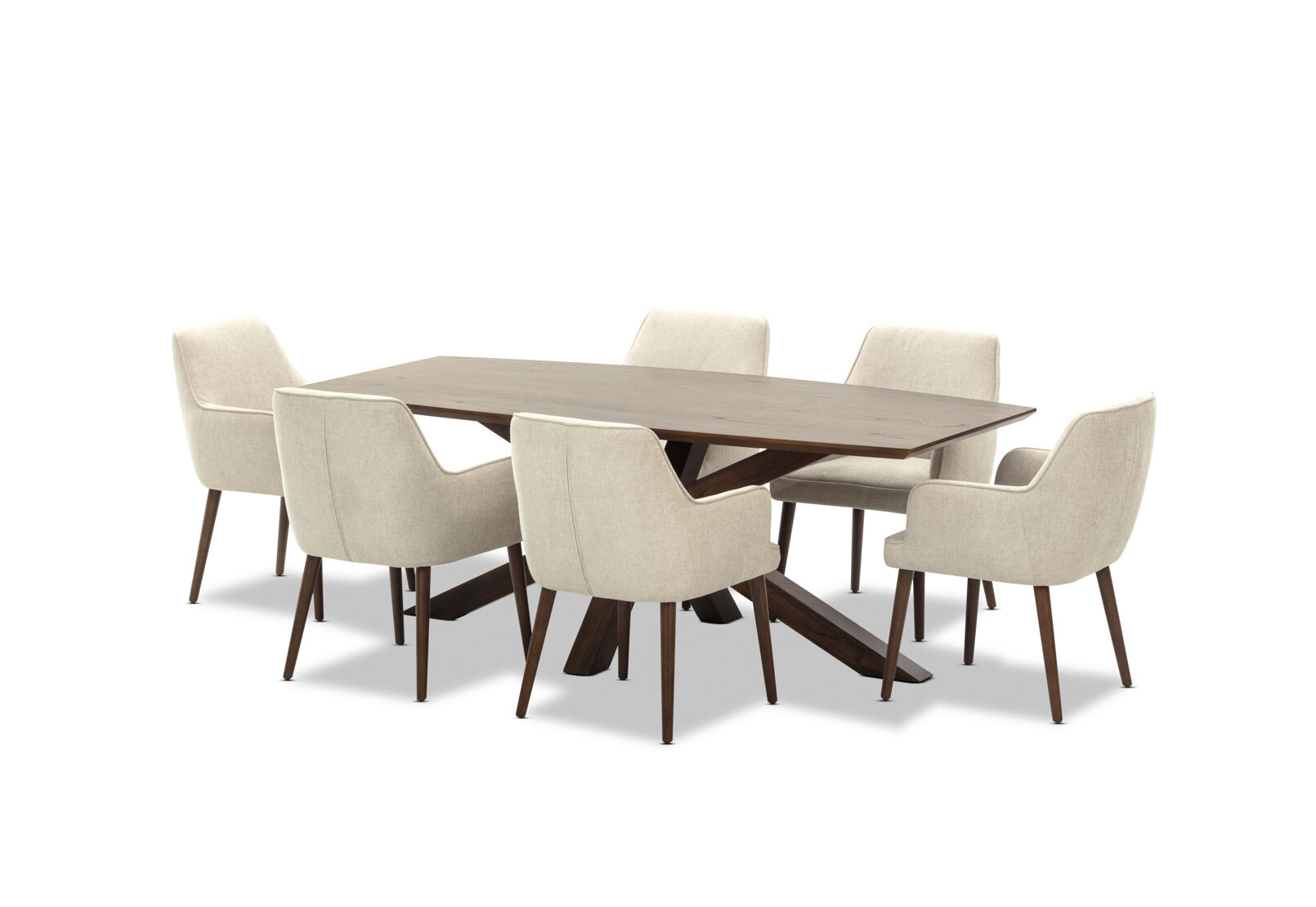 AUGUSTUS - 7 Piece Suite with Graysen Dining Chairs. AUGUSTUS