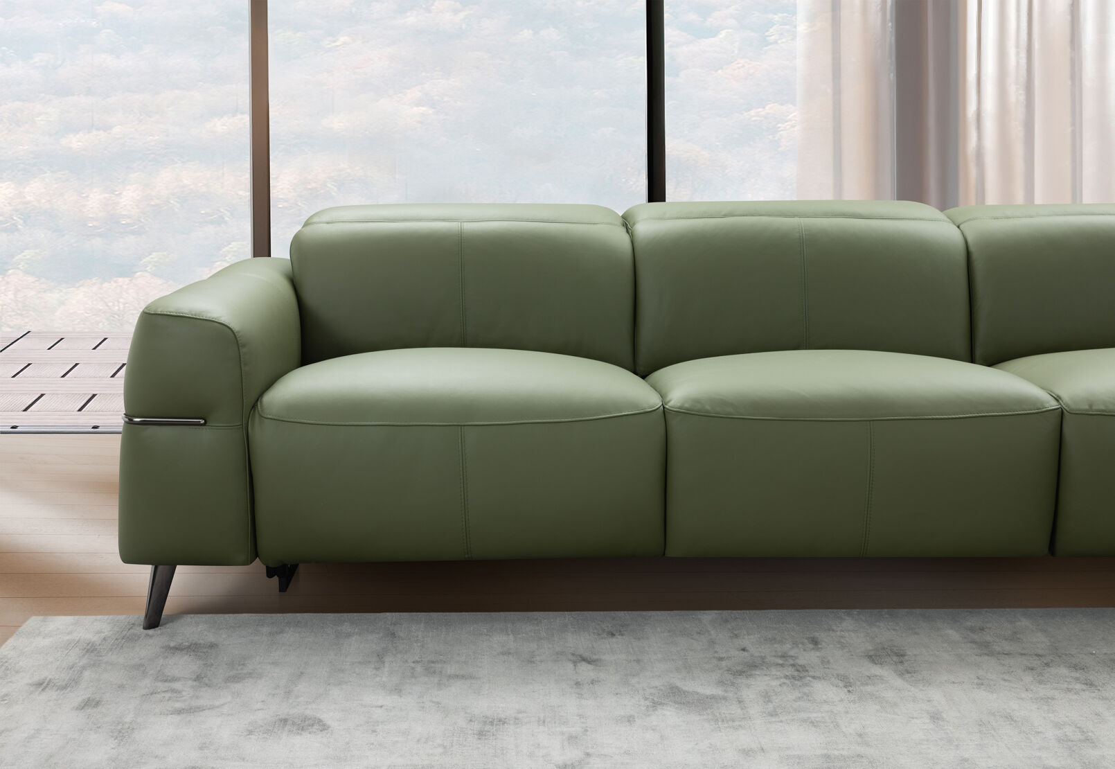 SERAFINI LEATHER - 3.5 Seater Electric Recliners Leather SERAFINI LEATHER