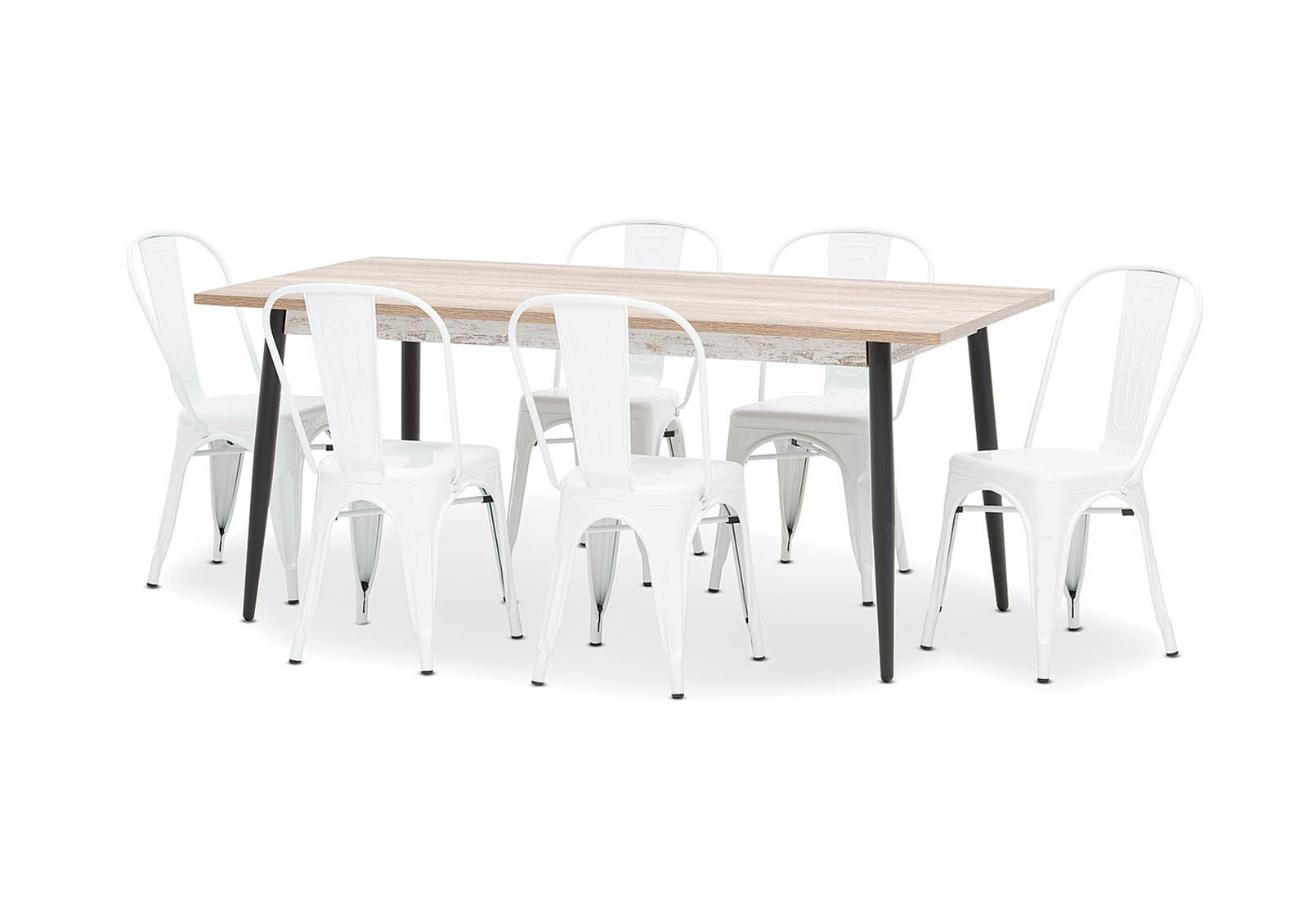 KORI - 7 Piece Dining Suite with Harz Dining Chairs KORI