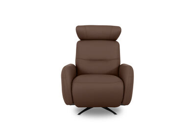 ALDRICH LEATHER - Swivel Electric Recliner