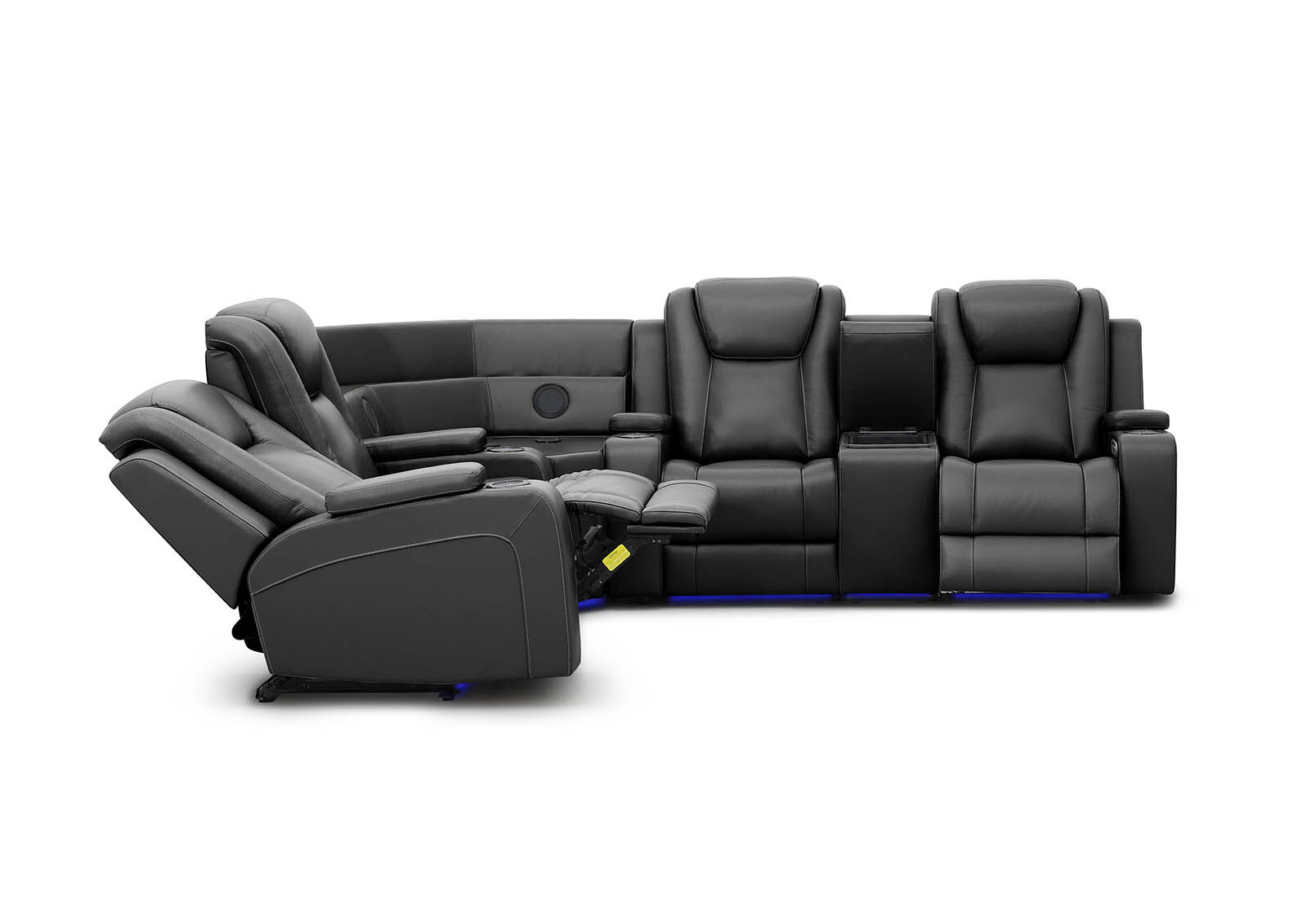 SENTINAL MK2 LEATHER - 4 Piece Corner with RHF Console SENTINAL MK2 LEATHER