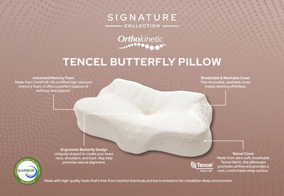 ORTHOKINETIC SIGNATURE - TENCEL BUTTERFLY PILLOW