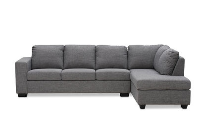 BONZA - Fabric Corner Lounge with RHF Chaise