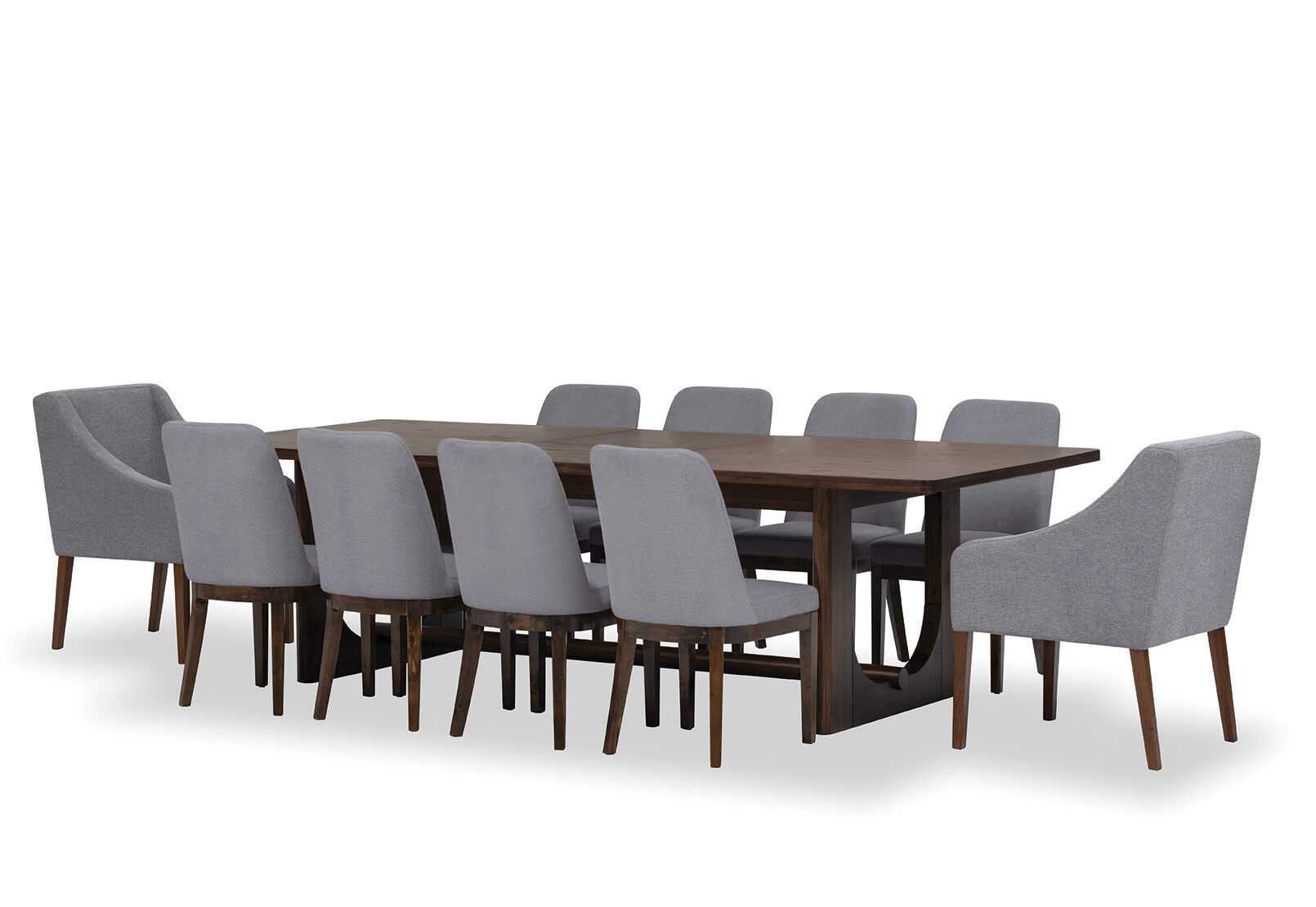 NICCOLO - 11 Piece Extension Dining Suite with 2 Volante and 8 Santino Dining chairs. NICCOLO