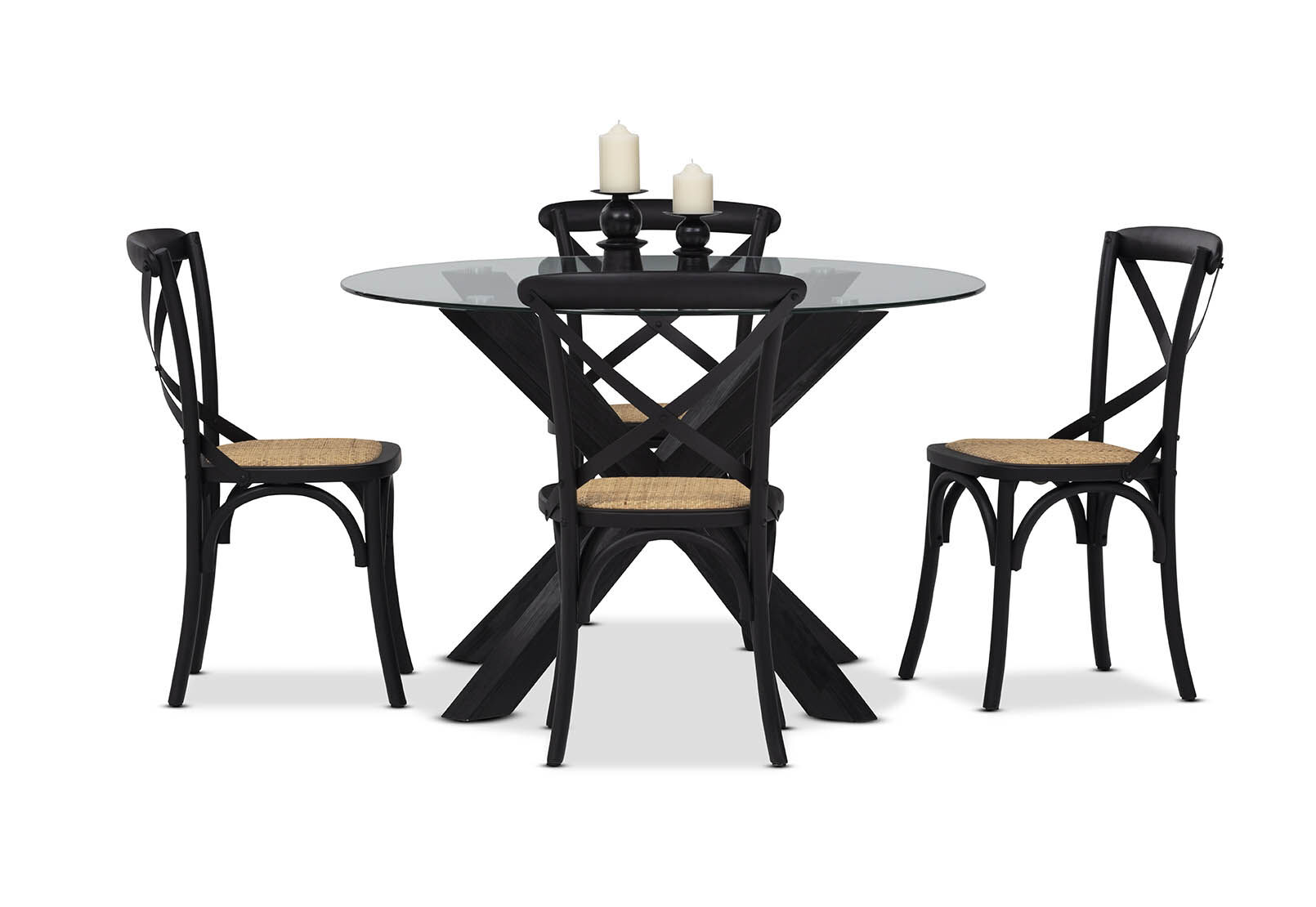 PROMENADE - 5 Piece Dining Suite with Bordeaux Dining Chairs PROMENADE