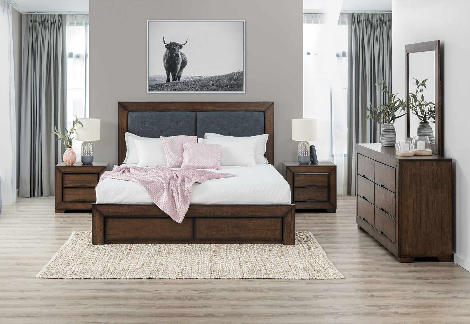5 piece king size bedroom set deals