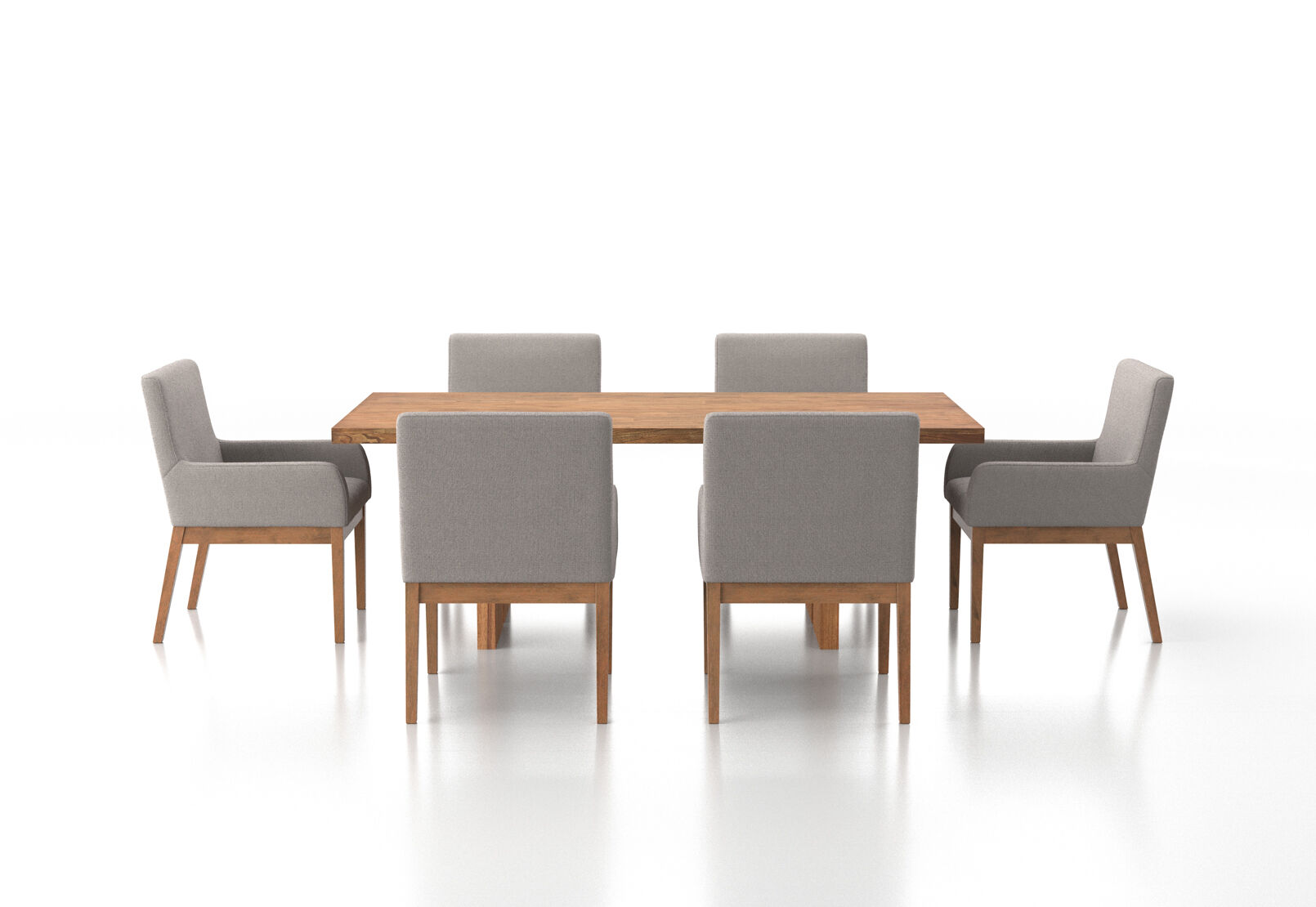 ROMULUS - 7 Piece Dining Suite with Lazarus Dining Chairs ROMULUS