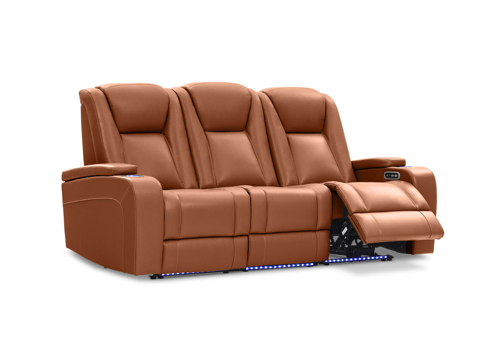 SENTINAL MK2 LEATHER - 3 Seater with 2 Electric Recliners SENTINAL MK2 LEATHER
