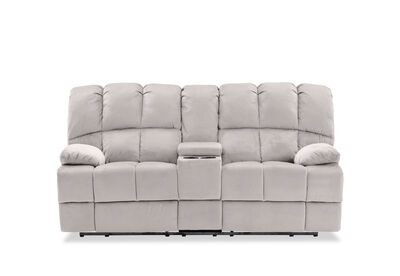 LEBRON FABRIC - 2 Seater with Recliners and Console