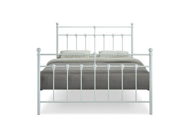 NEWMAN - White Queen Bed