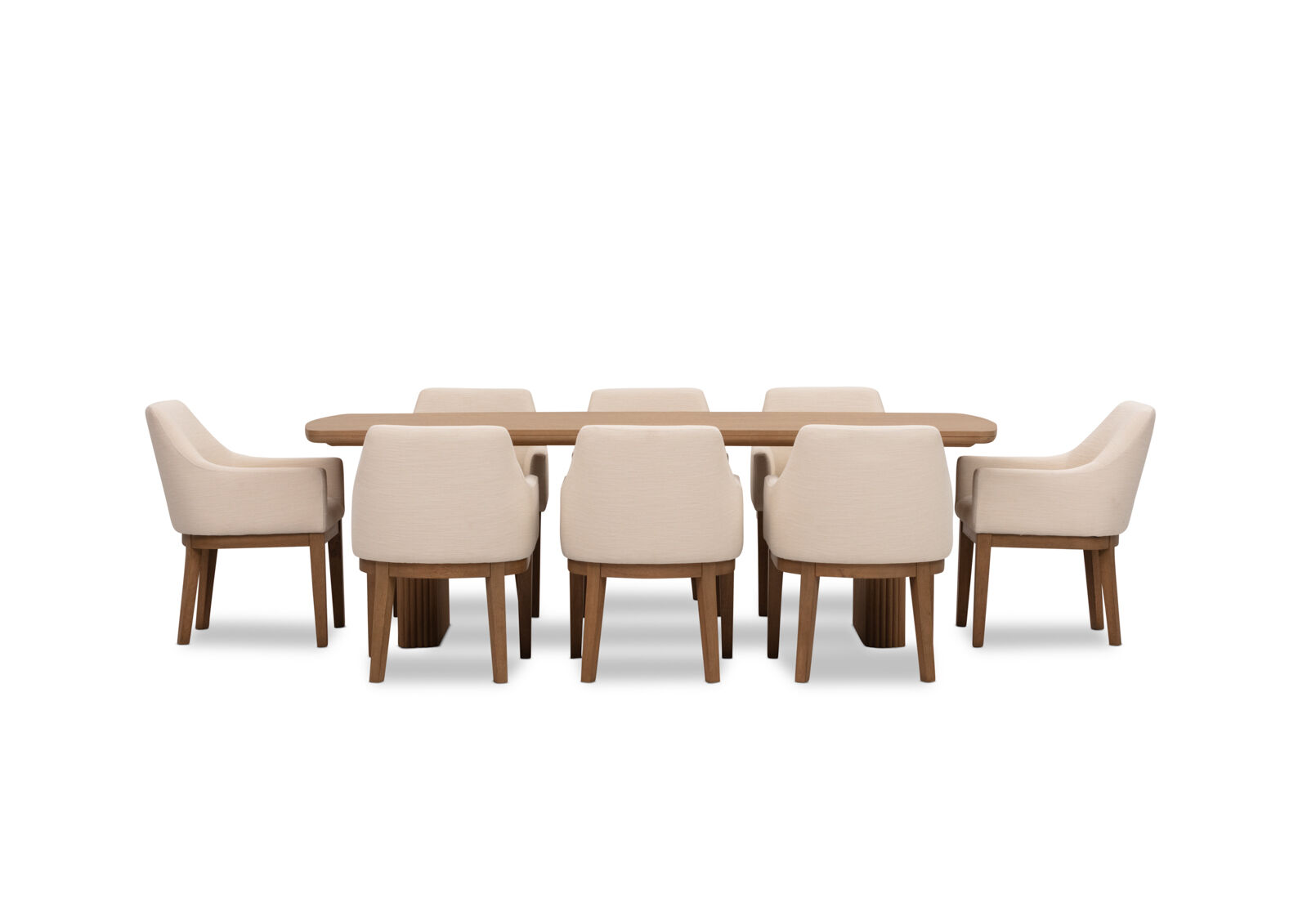 MIRAN - 9 Piece 2400 Dining Suite with Armondo Dining Chairs MIRAN