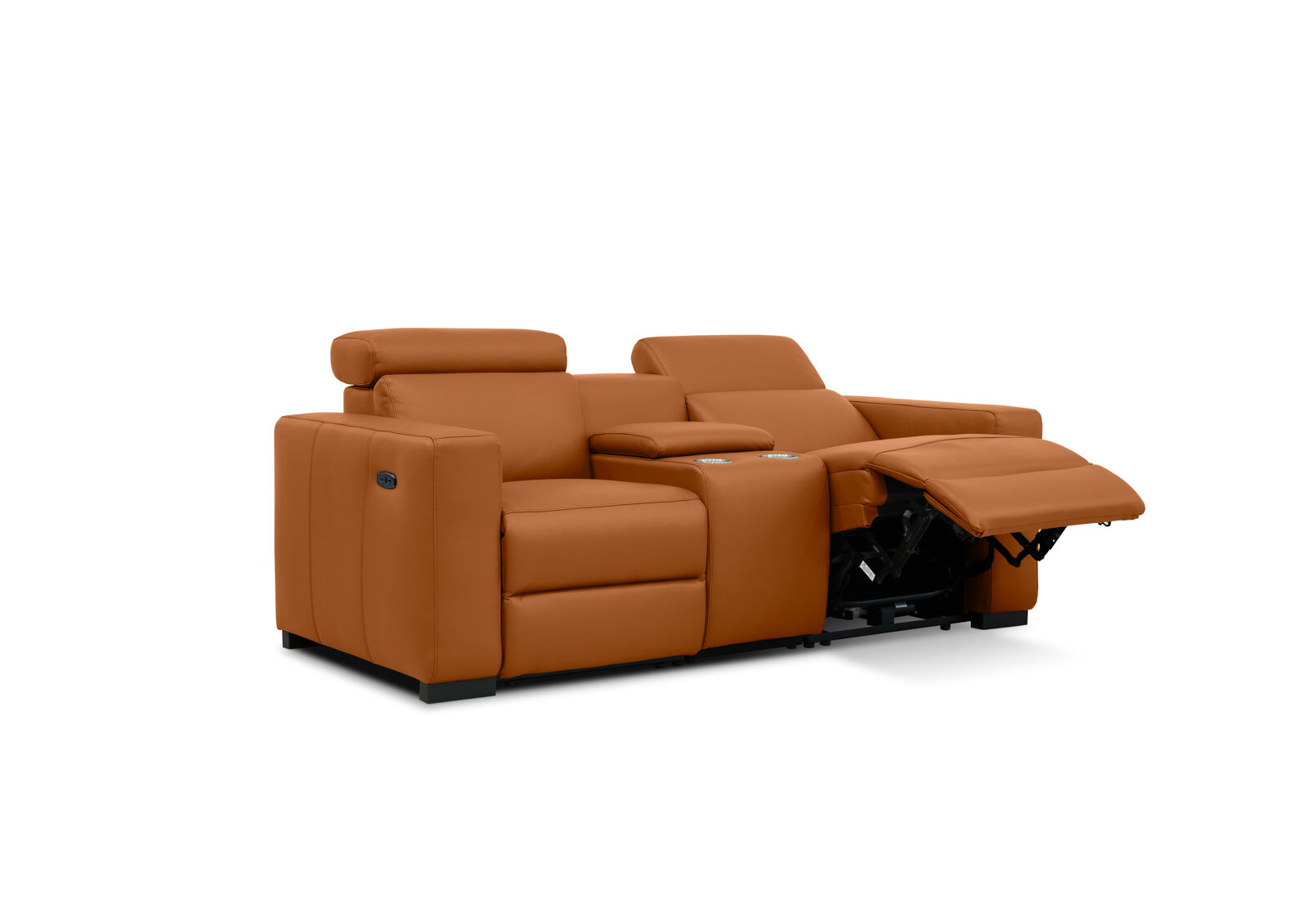 DAMIAN LEATHER - 2 Seater Sofa with inbuilt Electric Recliners DAMIAN LEATHER