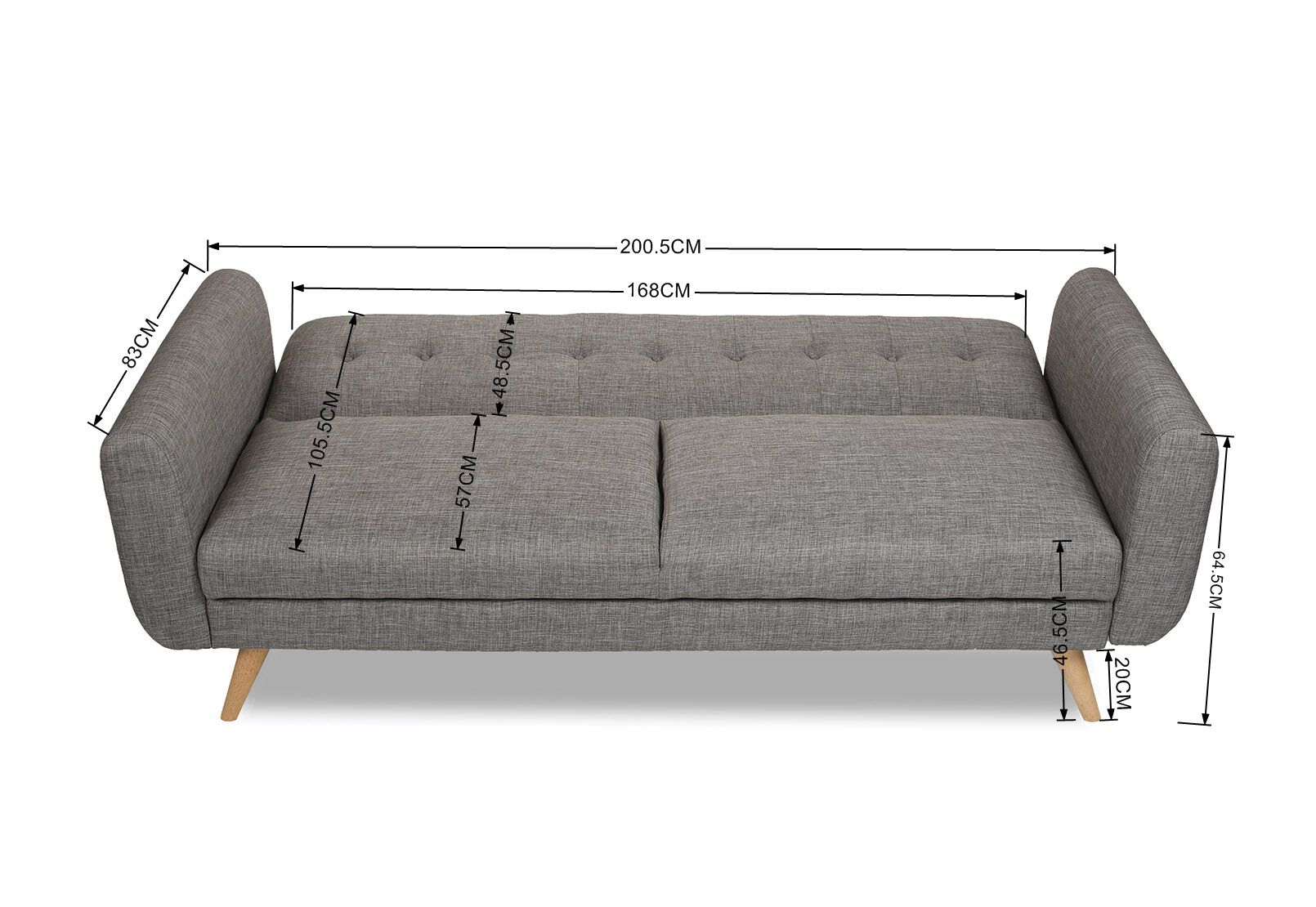 Amart fold deals out couch