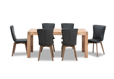 SILVERWOOD - 7 Piece Dining Suite with Allcot Dining Chair
