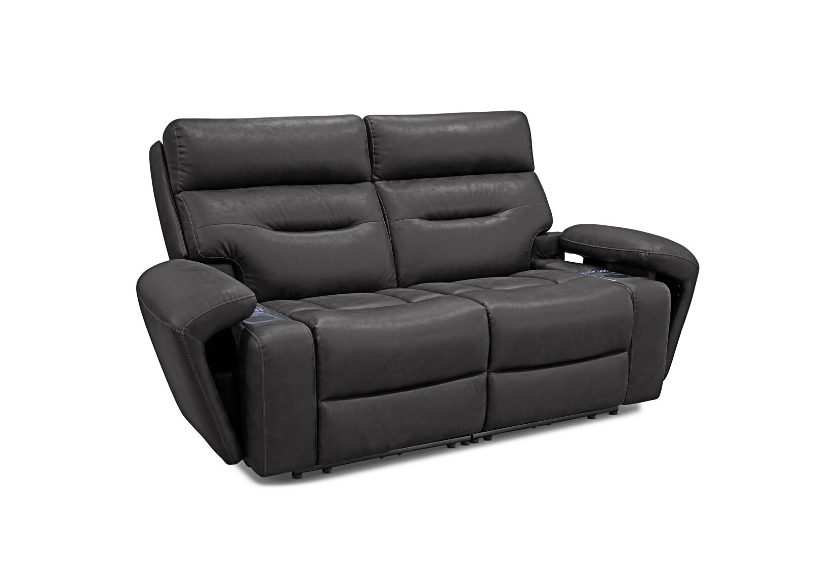 HOLLYWOOD FABRIC - Media 2 Seater with Electric Recliners HOLLYWOOD FABRIC