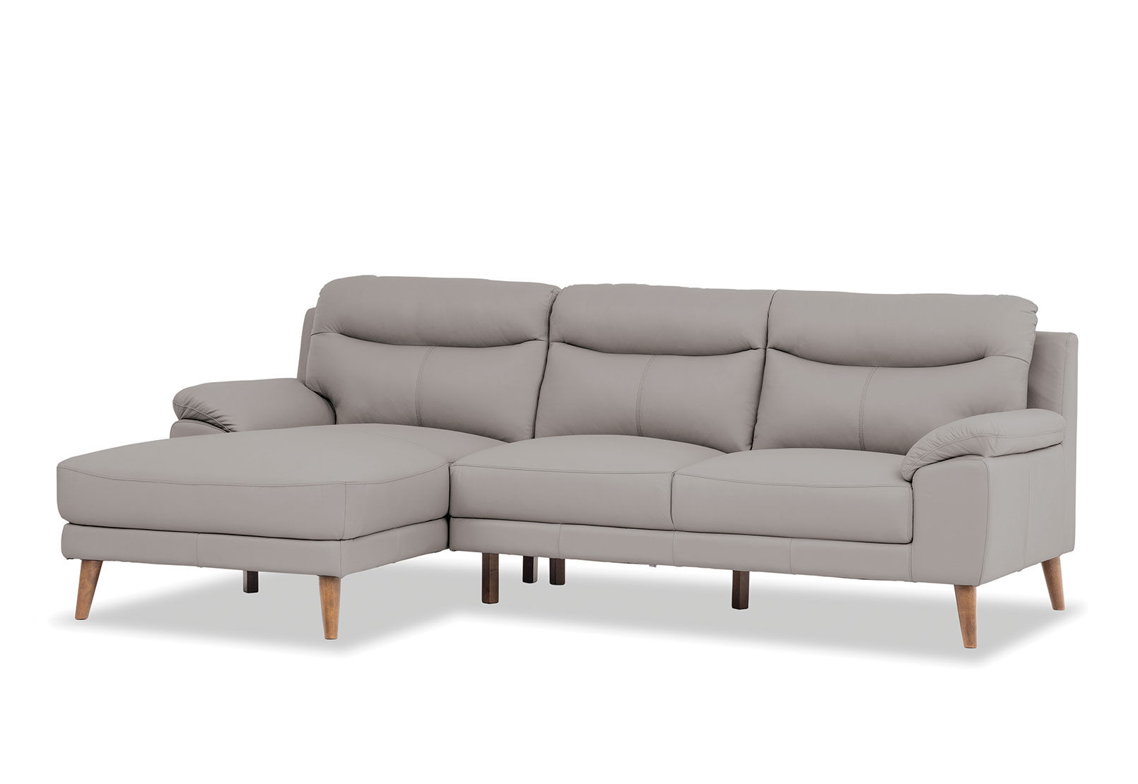 CASPIAN - Leather 3 Seat LHF Chaise CASPIAN
