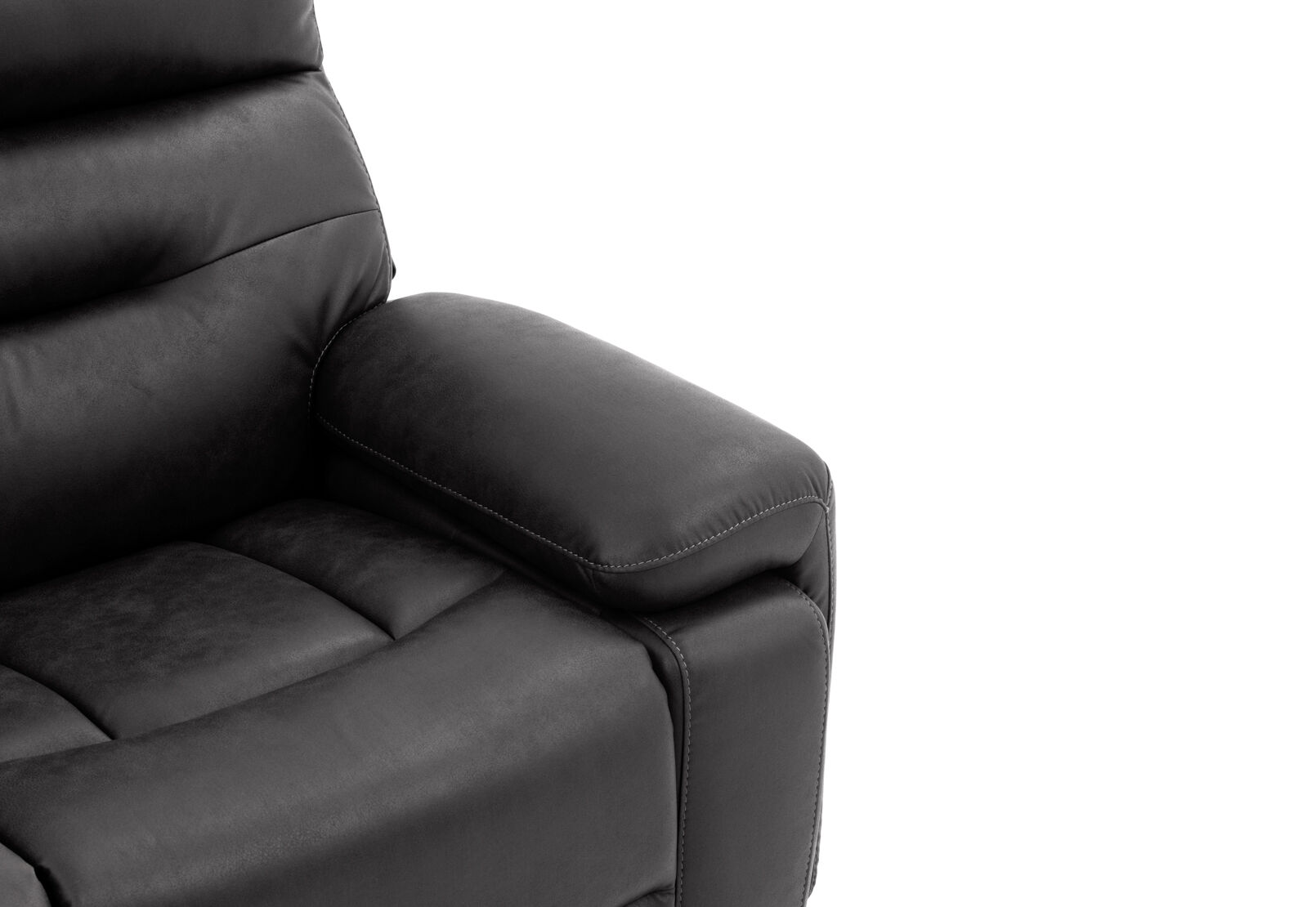 HOLLYWOOD FABRIC - Media 2 Seater with Electric Recliners & Console HOLLYWOOD FABRIC