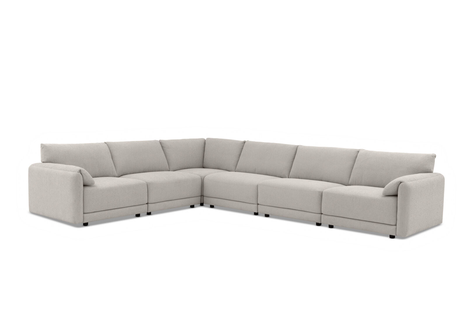 VARLEY FABRIC - 6 Seater Corner Lounge Setting. VARLEY FABRIC