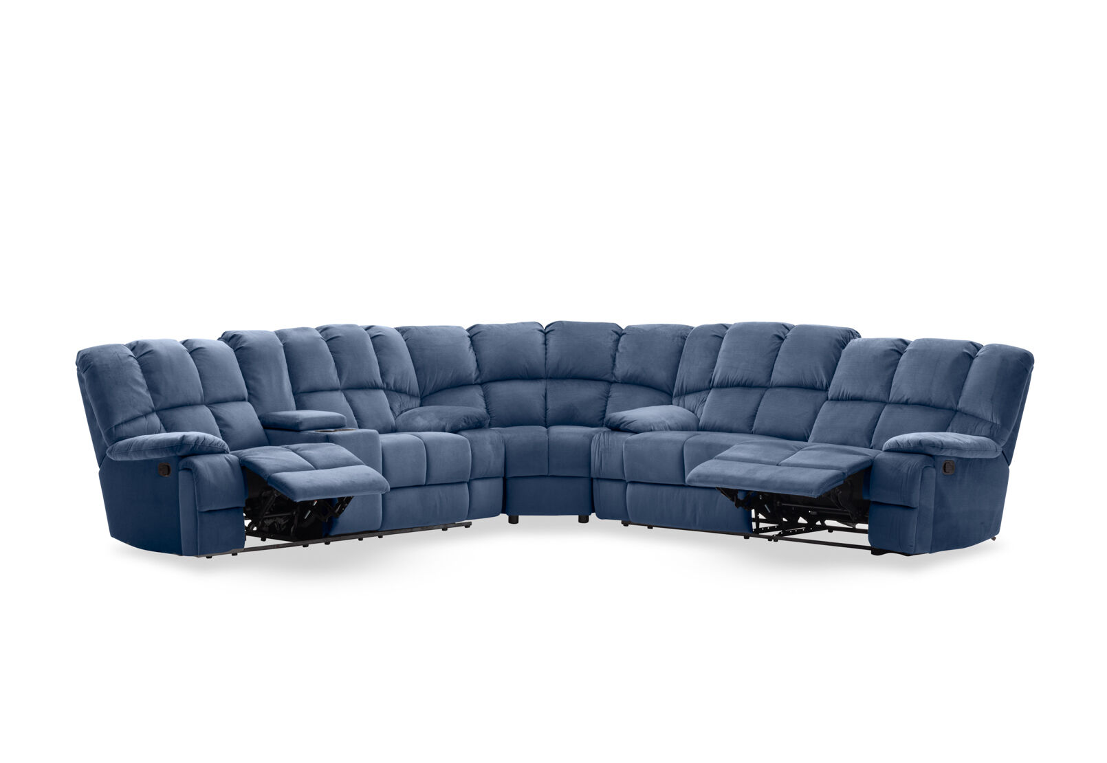 LEBRON FABRIC - Corner with Recliners LEBRON FABRIC
