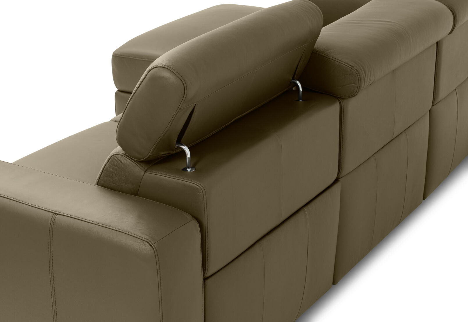 DAMIAN LEATHER - 3 Seater Sofa with LHF Chaise DAMIAN LEATHER